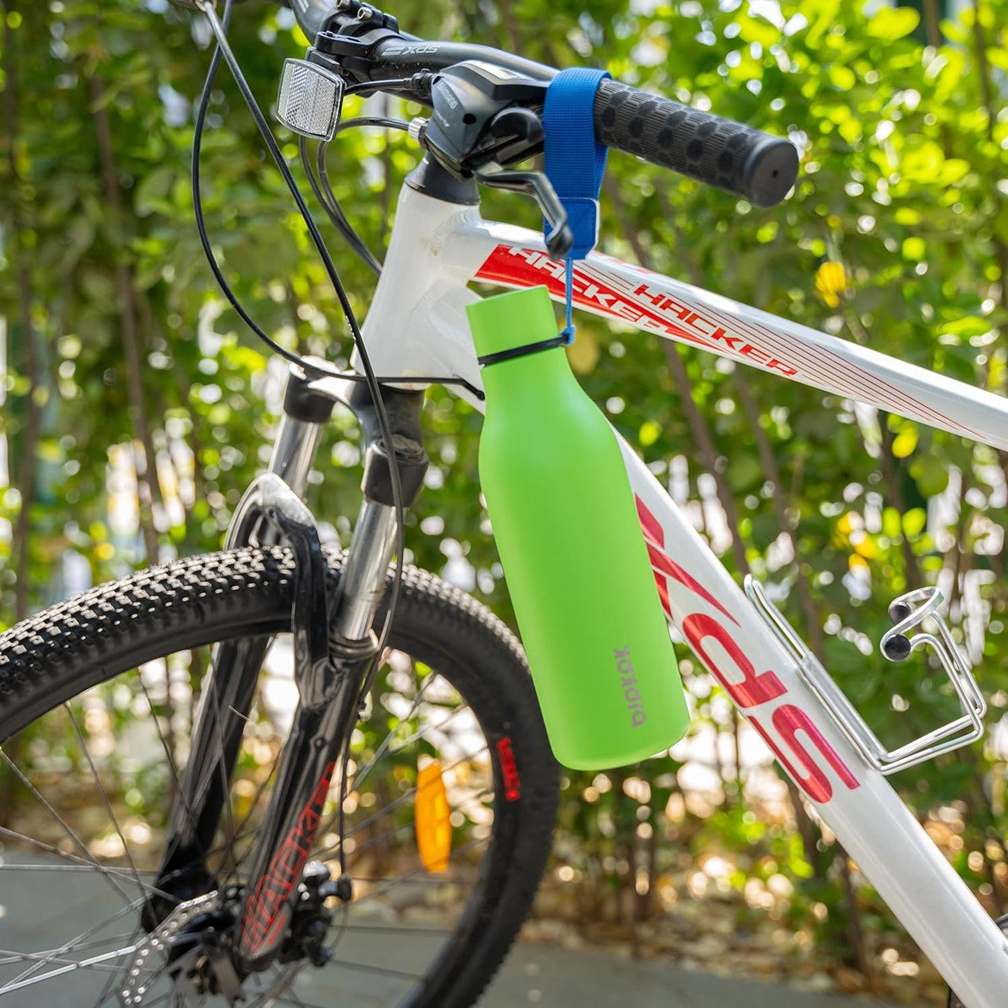 BJPKPK Insulated Water Bottles, 18 oz Stainless Steel Metal Water Bottle with Strap, BPA Free Leak Proof Thermos, Mugs, Flasks, Reusable Water Bottle for Sports & Travel, Purple