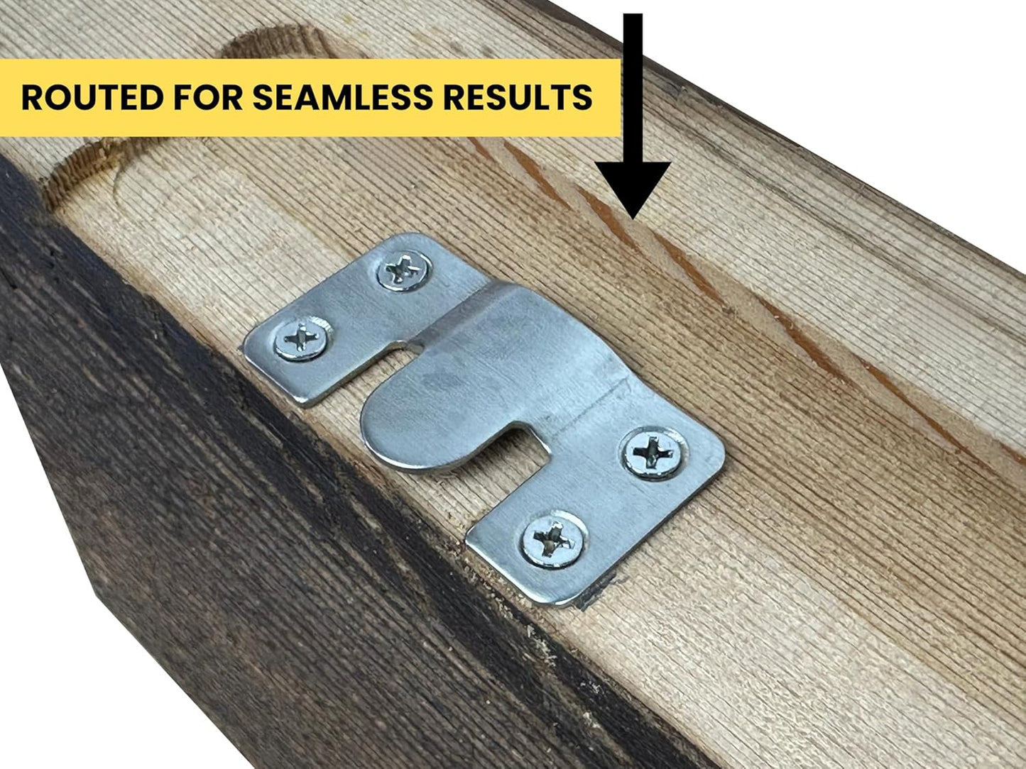 Modern Timber Craft Reclaimed Wood Floating Wall Shelf | Solid Rustic American Barnwood, Floating Shelf Brackets | 2.75" Thickness | 30" L x 5" D, Early American, Planed and Sanded, 3 Pack