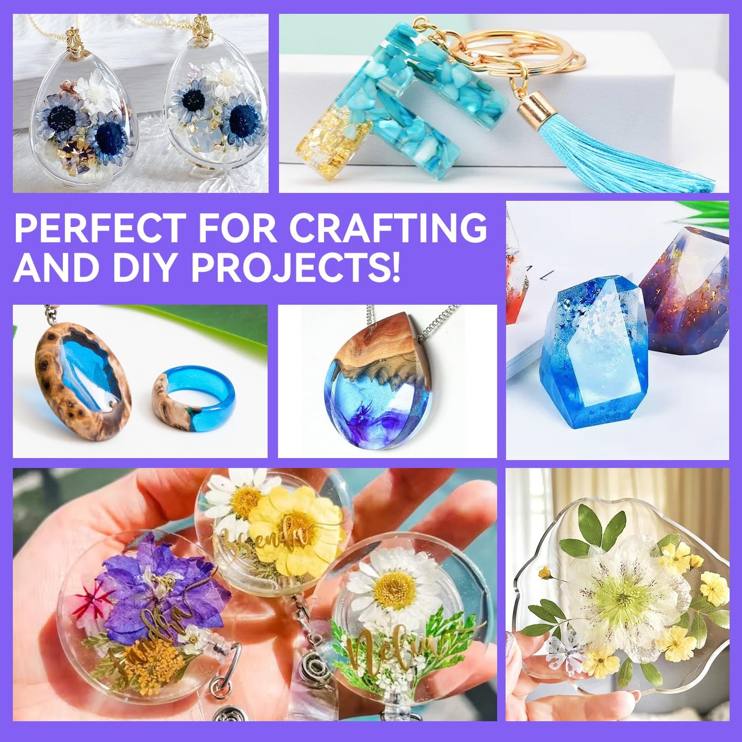 UV Resin 250g, DUDONGA Fast Curing Upgraded Crystal Clear Epoxy Resin Hard Type for Jewelry Making, Craft, DIY