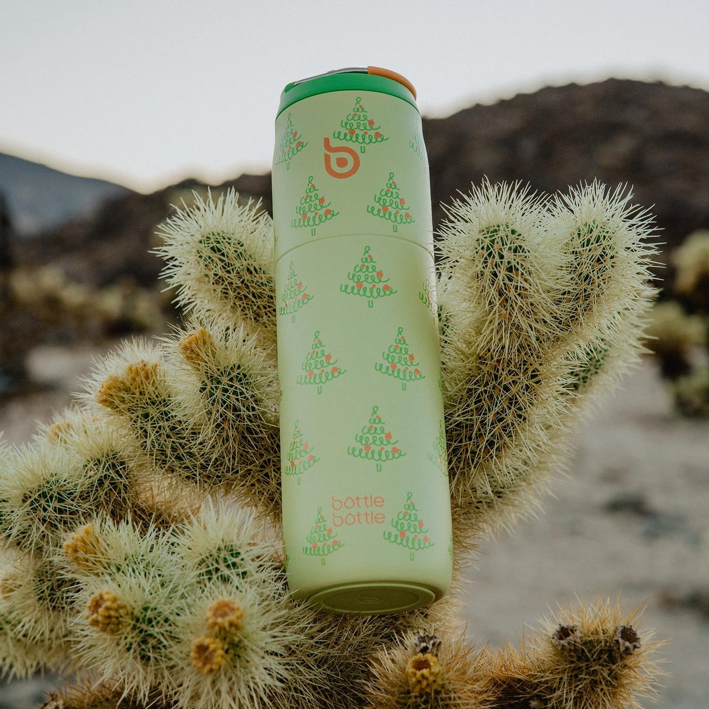 BOTTLE BOTTLE Stainless Steel Water Bottle with Straw Lid and Handle 32 oz Vacuum Insulated Cup for Sports Travel Gym Hiking,Leak-Proof Wide Mouth Water Bottles for Women and Men,tree