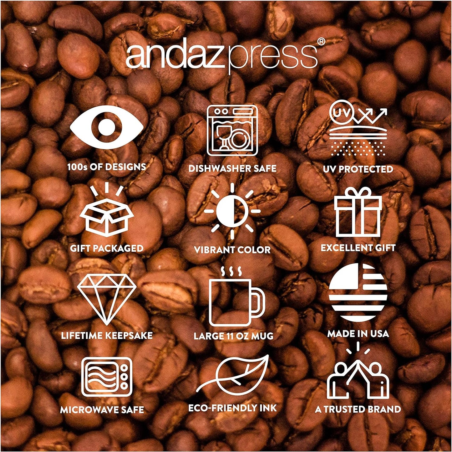 Andaz Press 11oz. Mother's Day Ceramic Coffee Tea Mug Gift, Fall Autumn Marsala Burgundy Flowers Roses Florals, Godmother, 1-Pack, Includes Gift Box, Birthday Christmas Gift Ideas