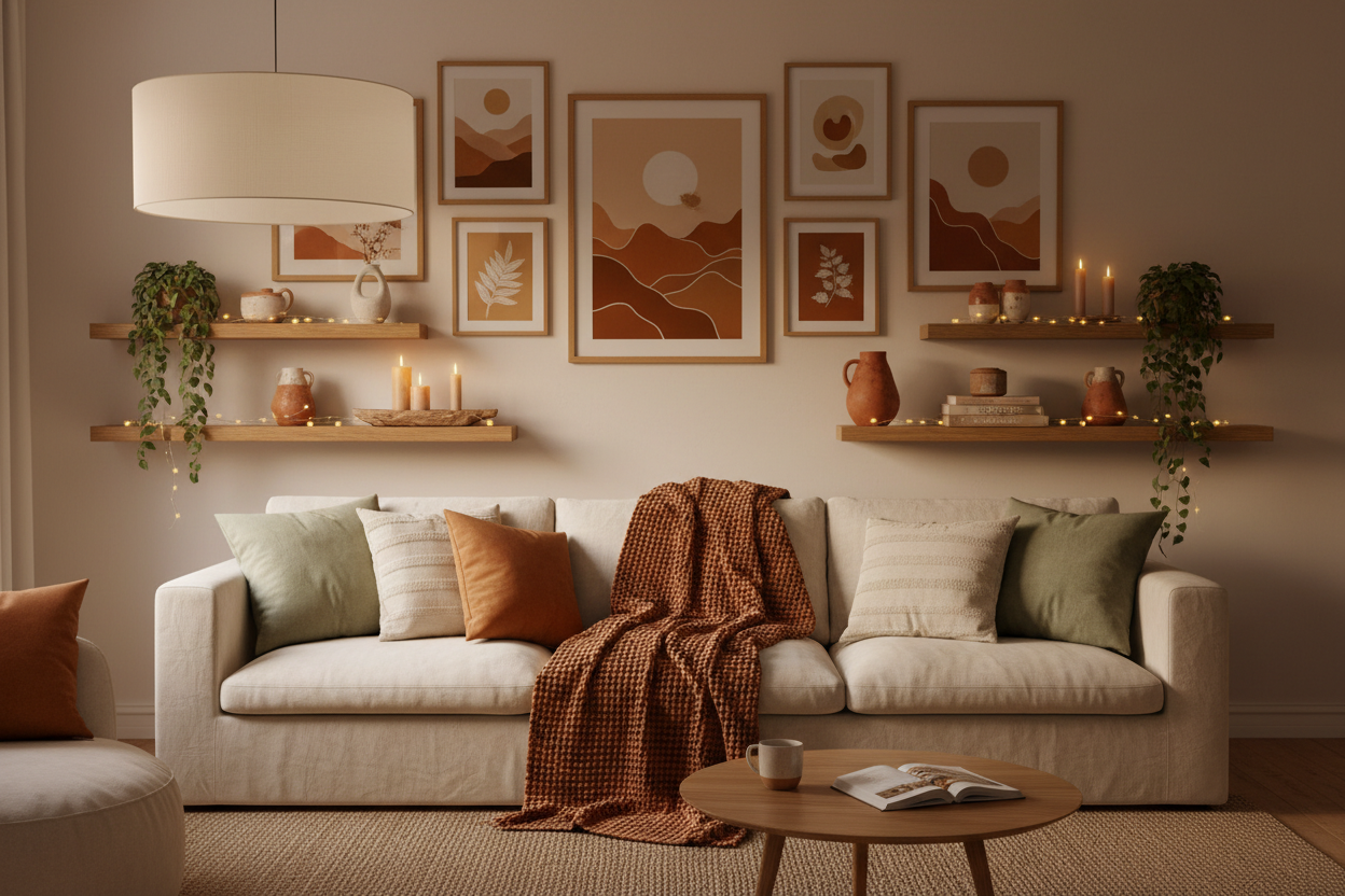Create a Cozy Home: How to Layer Wall Art, Shelves, and Decorative Accents