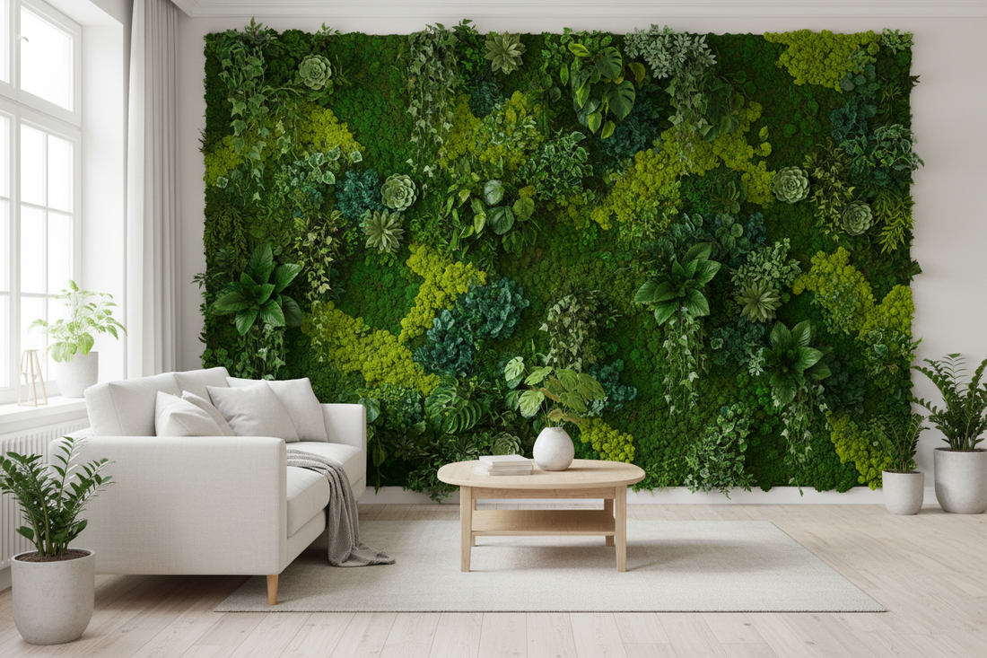 Indoor Green Wall Ideas That Require Zero Maintenance