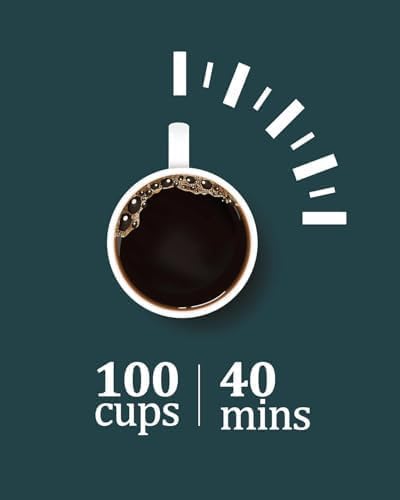 90 Cups Coffee Urn,14L Gallon Double Wall Commerical Coffee Maker for Buffet Catering Wedding Gathering,Large Capacity Hot Coffee Dispenser,Stainless Steel Hot Water Urn