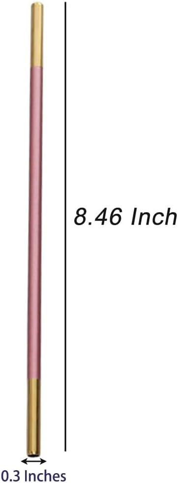 Stainless Steel Reusable Metal Straws,Extra Long Reusable Metal Straws,Metal Drinking Straws,Straight,Pink,5 Pieces.