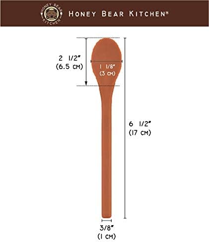 Honey Bear Kitchen Silicone Stirring Spoon (Set of 2, Ultra Violet) for Coffee & Tea