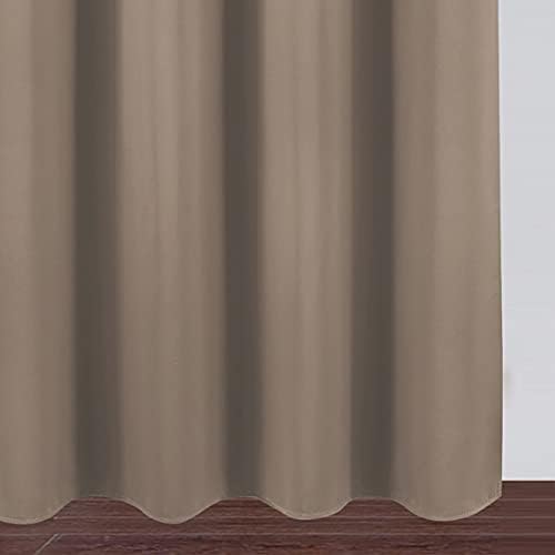 LEMOMO Cappuccino Thermal Blackout Curtains/38 x 84 Inch/Set of 2 Panels Room - Image 7