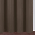 LEMOMO Chocolate Brown Thermal Blackout Curtains/38 x 63 Inch/Set of 2 Panels - Image 9