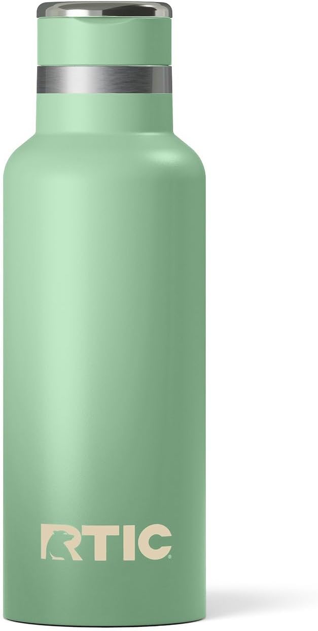 RTIC 16oz Journey Bottle Metal Stainless Steel Vacuum Insulated, BPA Free, Reusable, for Water, Hot and Cold Drinks, Travel, Sports, Camping, Sage