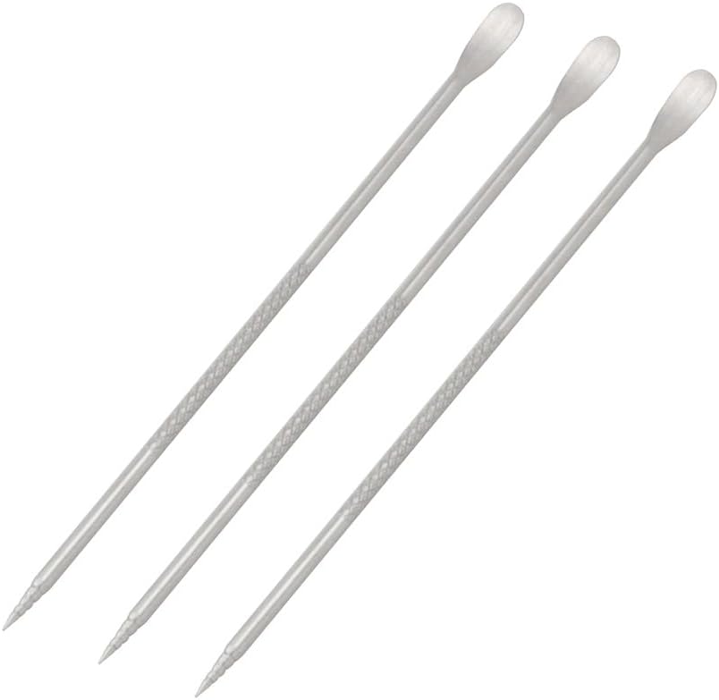 JianLing 3PCS Stainless Steel Coffee Art Pen Latte Art Needle 135mm Silver Coffee Art Tools