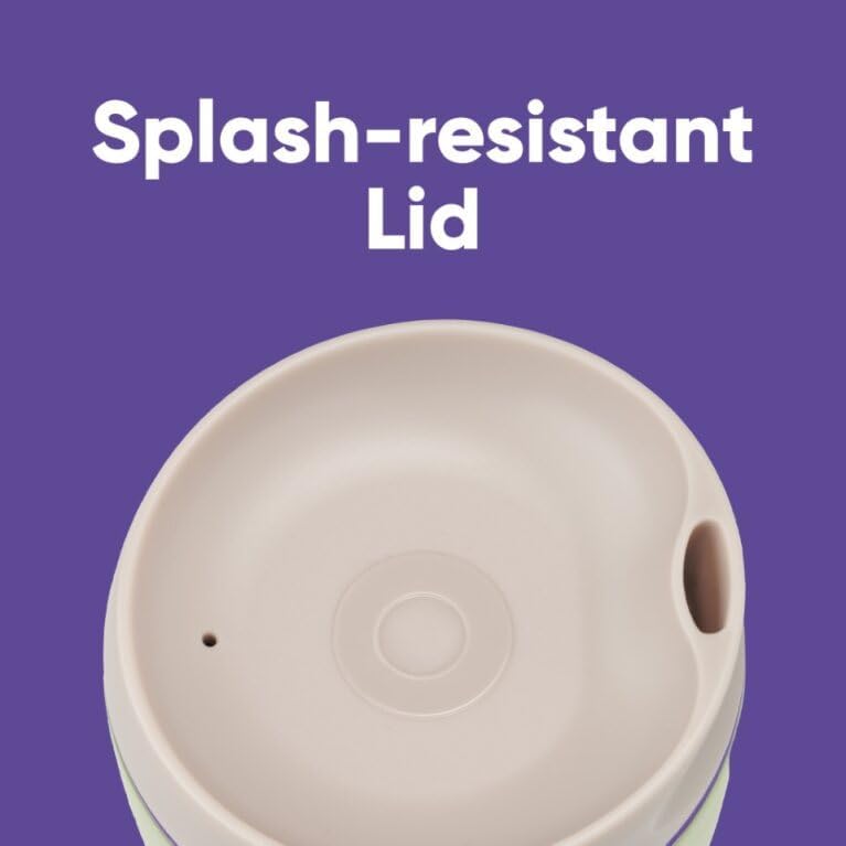 Owala SmoothSip Insulated Stainless Steel Coffee Tumbler, Reusable Iced Coffee Cup, Hot Coffee Travel Mug, Perfect for Cappuccino, BPA Free, 10 oz, Green (Hip Cactus)