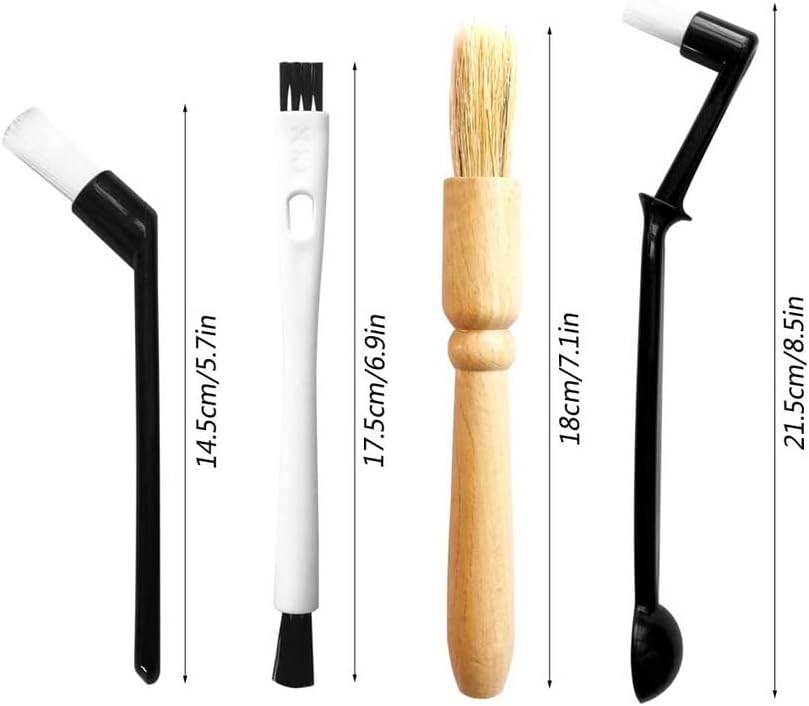 4 PCS Coffee Machine Brush Cleaner Nylon Espresso Grinders Dusting Professional Barista Multifunction Cleaning Tools Accessories