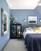 Safiyya 393"x17.7" Blue Wallpaper Grey Blue Peel and Stick Wallpaper Contact - Image 4