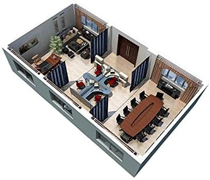 RYB HOME Room Partition Curtains Privacy Blackout Drapes Energy Efficient Odor - Image 7