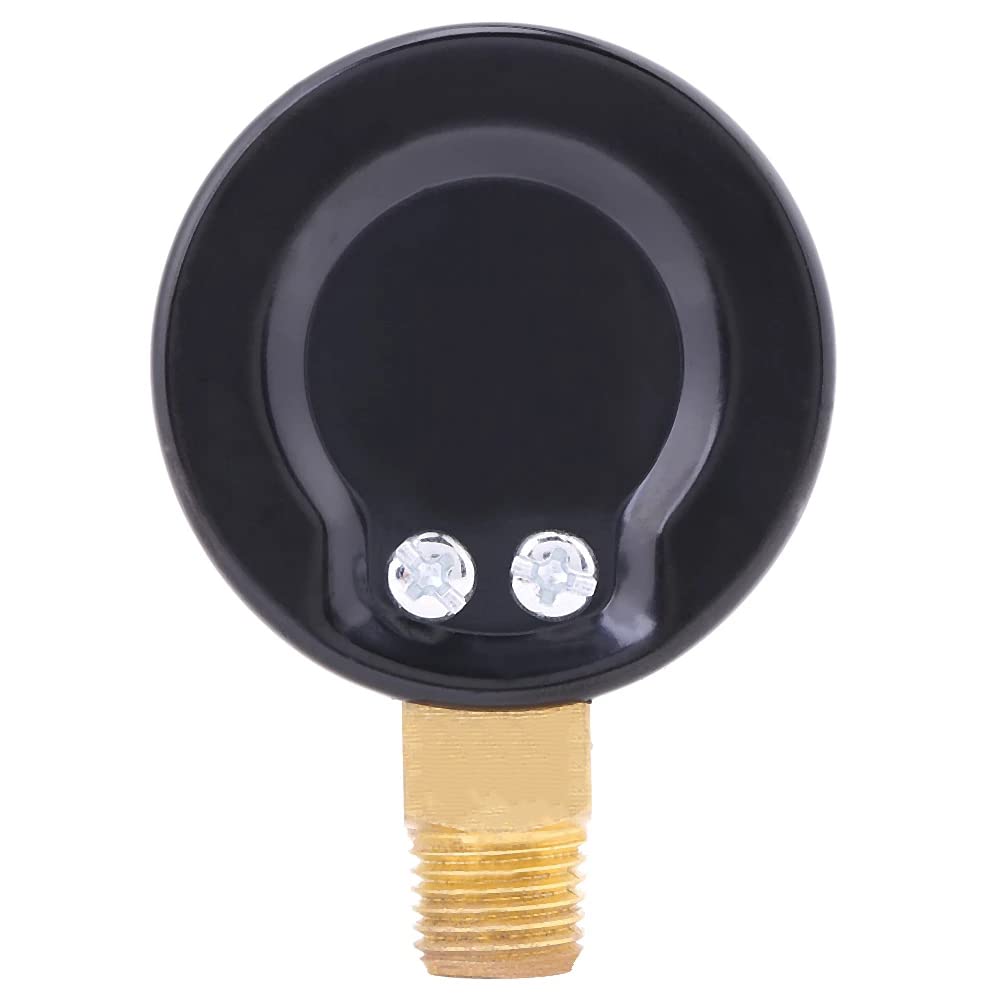 1/8" NPT 200Psi Steel Economical All Purpose Pressure Gauge with Brass Internals 1.5" Dial Display Bottom Mount