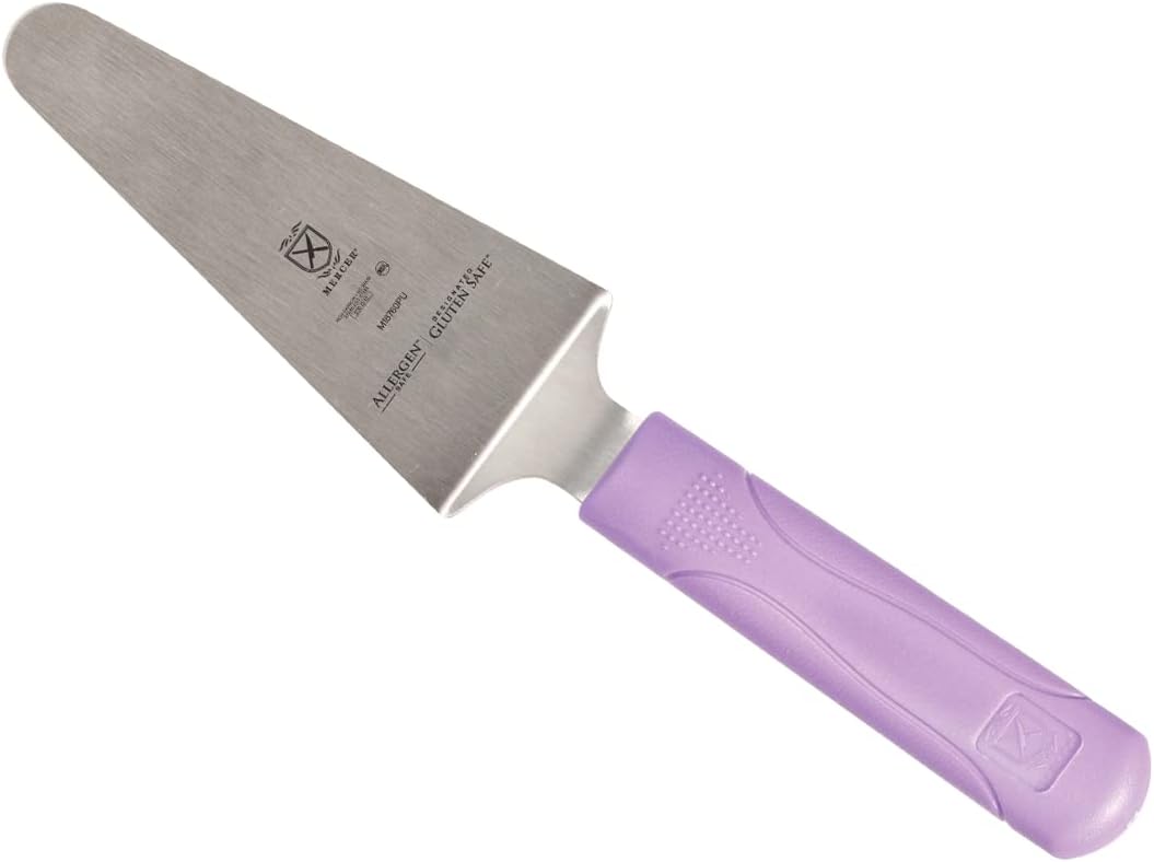 Mercer Culinary Millennia Pie Server/Spatula, 5 Inch x 2 Inch Blade, Purple Handle,