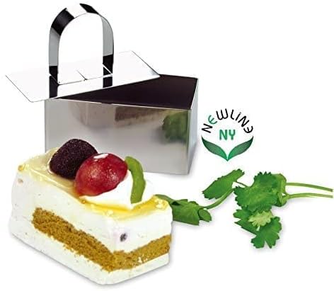 NewlineNY Stainless Steel Dessert Rings (12 Pcs) Round Square Rectangular Appetizers Molded Salads, Cakes Mousse Molding Layering Cake Cutter