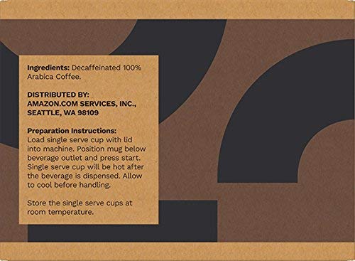Solimo Decaf Light Roast Coffee Pods, Breakfast Blend, Compatible with Keurig 2.0 K-Cup Brewers, 100 Count