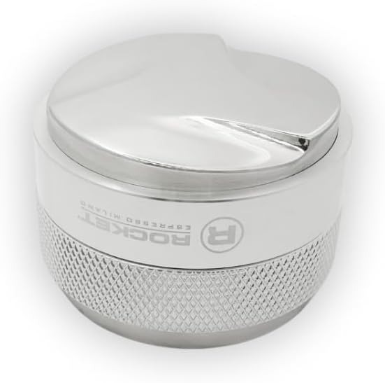 2 in 1 Tamper & Leveler for Rocket 58mm. Silver