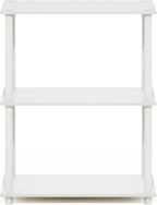 Furinno Turn-N-Tube Storage Shelves, 3-Tier Book Shelf, Corner Shelf, Toolless - Image 6