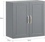 Haotian Wall Cabinet Laundry Room, Wall Storage Cabinet Kitchen Bathroom Garage - Image 3