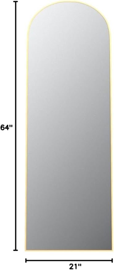 Arched Full Length Mirror, Full Length Wall Mirror Hanging or Leaning - Image 9