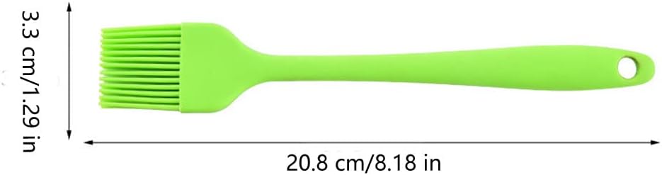 Silicone brush, Oil Brush for BBQ Kitchen Cooking Baking and Grilling (4 PCS,green)