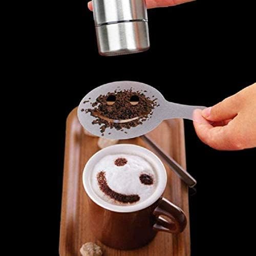 16 Pcs Foam Latte Art Stencils for Latte Cappuccino Coffee Decorating Tools