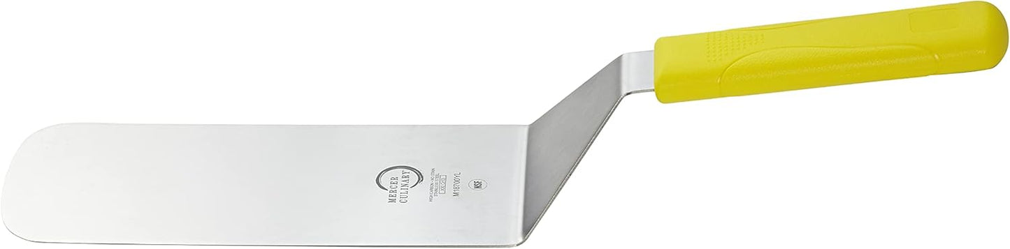 Mercer Culinary Millennia Turner, 8 Inch x 3 Inch Blade, Yellow Handle