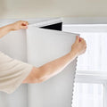 AJAZZ Self Adhesive Curtains 100% Blackout Shades Window Cover Sticky Curtain by AJAZZ
