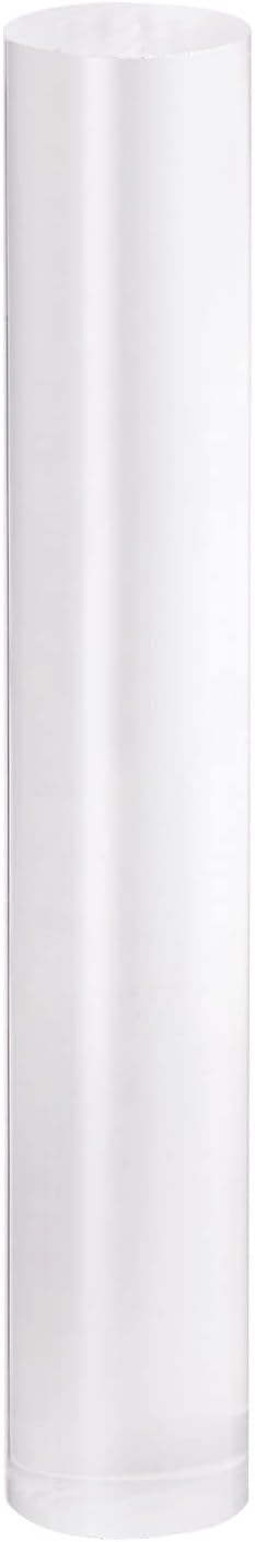 HARFINGTON Acrylic Clay Roller 6 Inch x 1 Inch Solid Non-Stick Plastic Round Tube Roller Polymer Clay Rod Fondant Rolling Pin for Shaping, Sculpting, Modeling DIY Crafts, Transparent