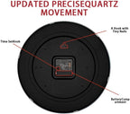 HZDHCLH Wall Clock Red, Silent Wall Clocks Battery Operated 10 Inch Modern Non - Image 4