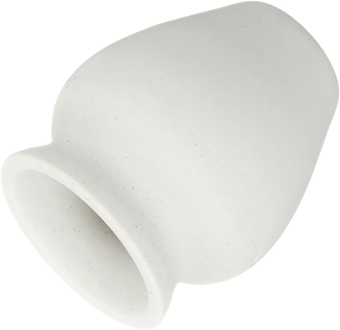 HARFINGTON Ceramic Chasen Stand 70mm Matcha Whisk Holder Teas Set Whisks Stand Traditional Matcha Tea Chasen Holder Tea Set Accessories for Tea Tasting, Beige/White