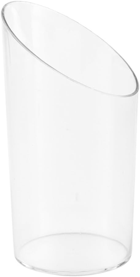Restaurantware 3 Ounce Shot Glasses 100 Round Incline Cups - With Clear Finish Disposable Plastic Shot Glasses For Serving Samples At Wedding Banquets And Catered Events