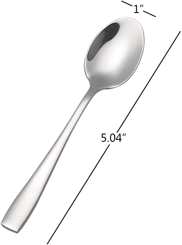 Asking 12-Piece Stainless Steel Small Coffee Spoons for Stirring Espresso Coffee