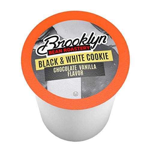 Brooklyn Beans Black and White Cookie Coffee Pods - Compatible with Keurig K Cup Brewers Including 2.0 Machines, 40 Count, Dessert-Inspired