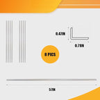 OUZUGIE 8-Pack 57 Inches, WPC Slat Wall Panel Trim, Corner Guard - Image 2