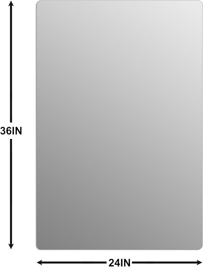 Frameless Mirror, Rectangle Bathroom Mirror - Image 4