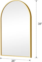 Arched Wall Mirror, Living Room, Hang Vertical or Horizontal - Image 2