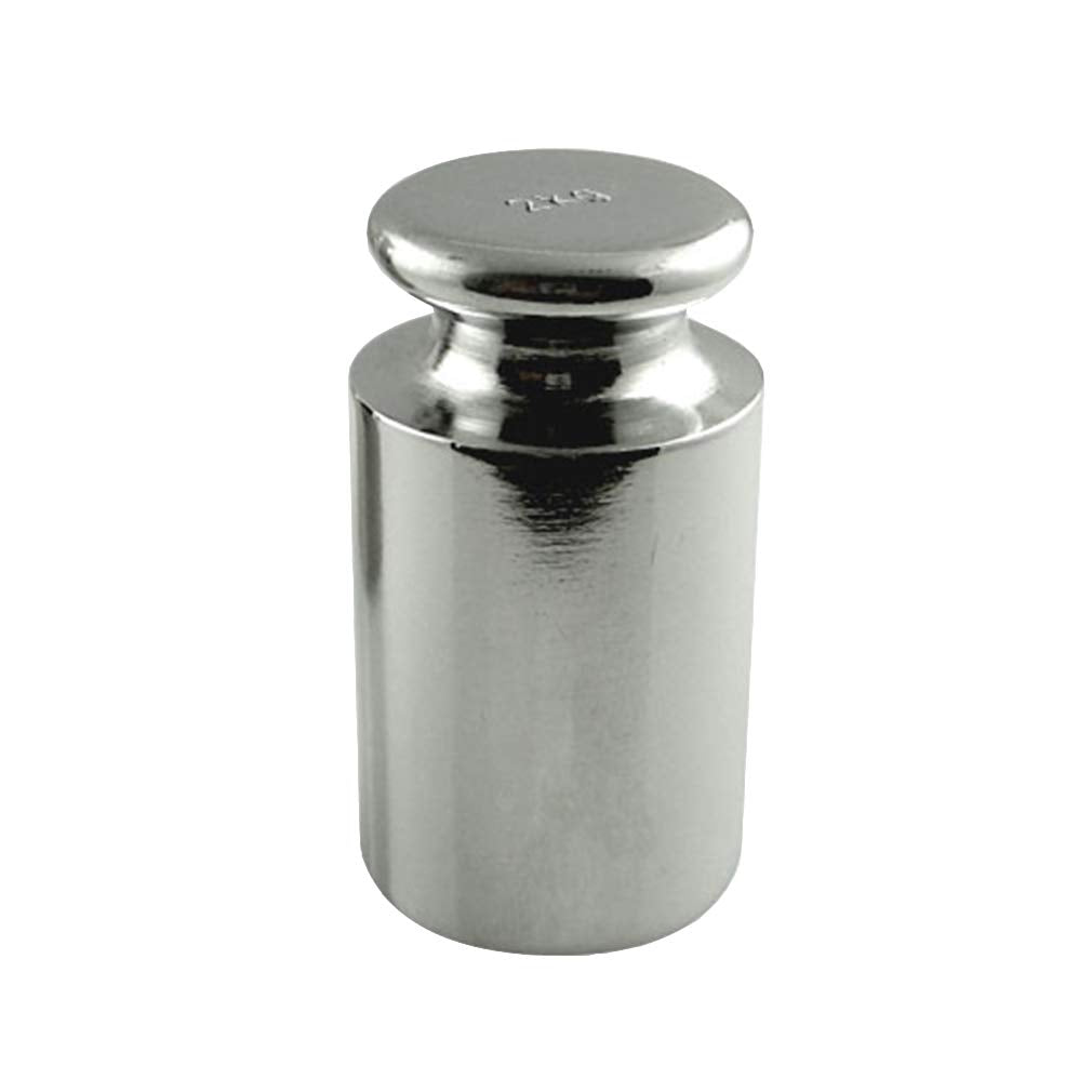 American Weigh Scales Calibration Weight for AWS Digital Scale, Carbon Steel, Solid Stainless Steel Chrome Finish, 2000G (2KGWGT)
