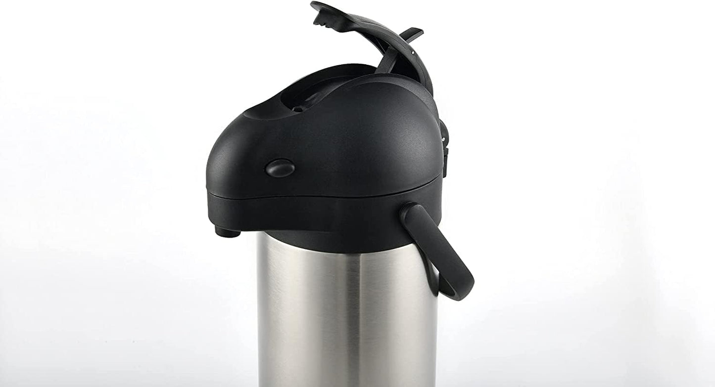 Heritage66 Thermal Coffee Carafe -Triple Wall Vacuum insulated Flask- Thermos keeping Beverages Hot for 12 hours /24 hours cold Tea, Water, and Coffee Dispenser (3 Liter / 101 Oz)