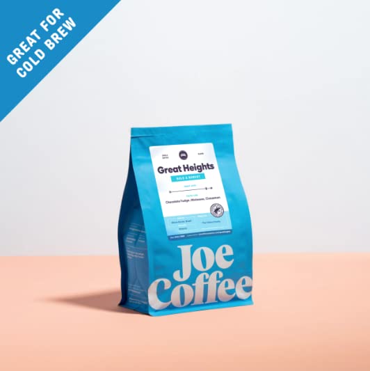 Joe Coffee Company - Great Heights Whole Bean Specialty Coffee, 12 oz Bag | NYC Roaster, Rainforest Alliance Certified, Kosher, Climate-Friendly