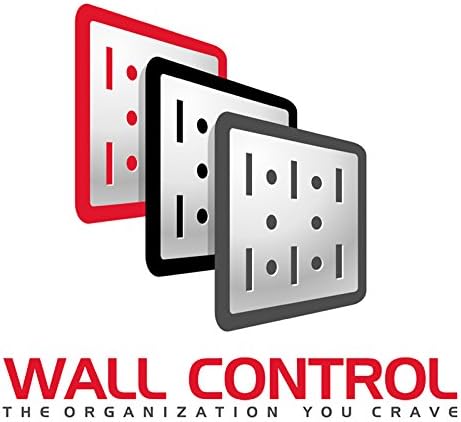Wall Control Pegboard 16in x 32in Horizontal Grey Metal Pegboard Tool Board - Image 5