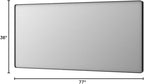 LOAAO 77X36 Inch Black Metal Framed Bathroom Mirror - Image 9