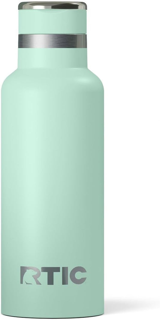 RTIC 16oz Journey Bottle Metal Stainless Steel Vacuum Insulated, BPA Free, Reusable, for Water, Hot and Cold Drinks, Travel, Sports, Camping, Fresh Mint