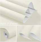 Dimoon 118''x17.7'' White Peel and Stick Wallpaper Contact Paper Modern Self - Image 2