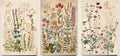 Wood Framed Plants Flowers Canvas Wall Art Vintage Floral Painting Poster by NCYEL