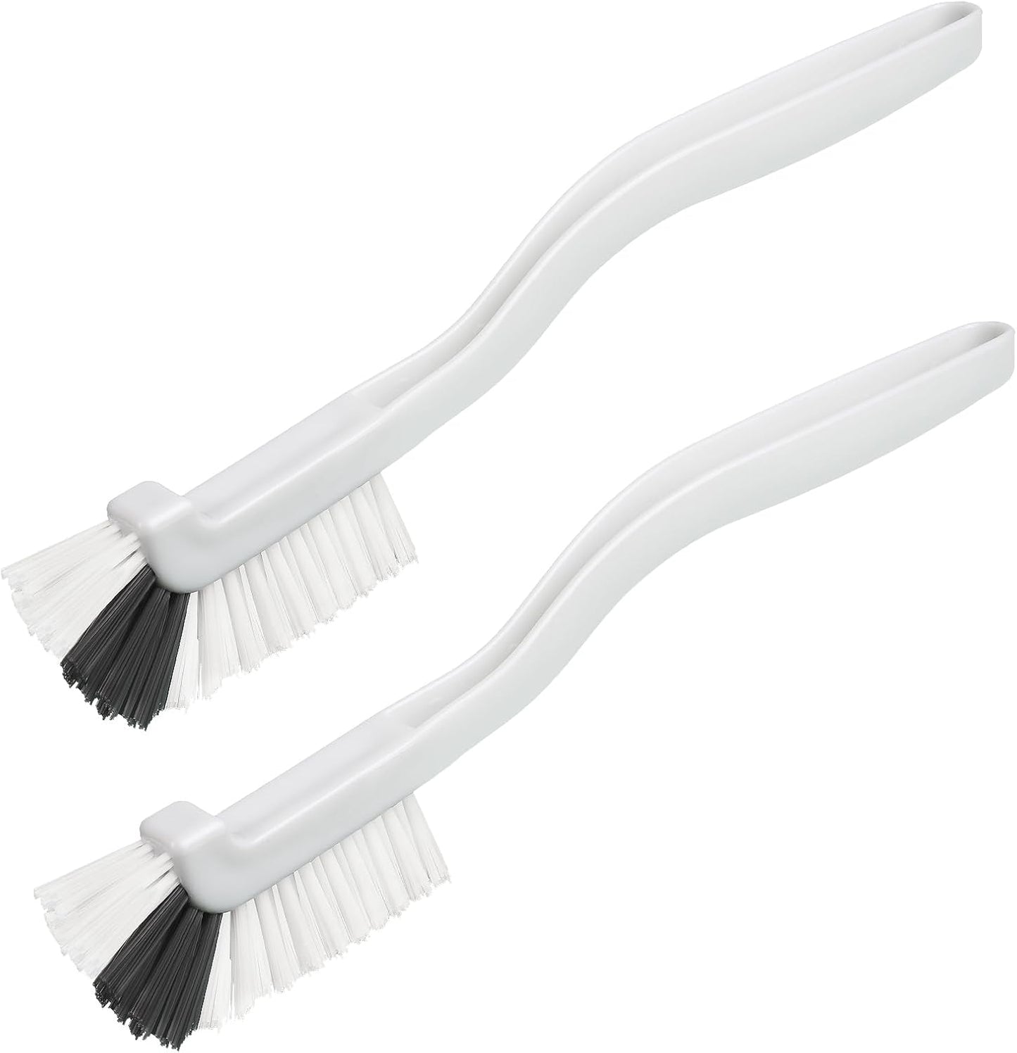GTOTd Kitchen Right Angle Scrub Grout Small Cleaning Brush（2 Pack）Best Kitchen Gadgets Gifts Stuff for Bottle Bathroom Brushes Household Pot Pan Dishwasher Edge Corners Deep Brush with Stiff Bristles
