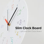 mooas Kids Easy Learning Flatwood Wall Clock - Image 7
