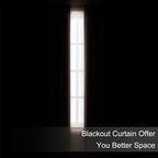 LEMOMO Blackout Curtains 66 x 84 inch/Brown Curtains Set of 2 Panels/Thermal - Image 3